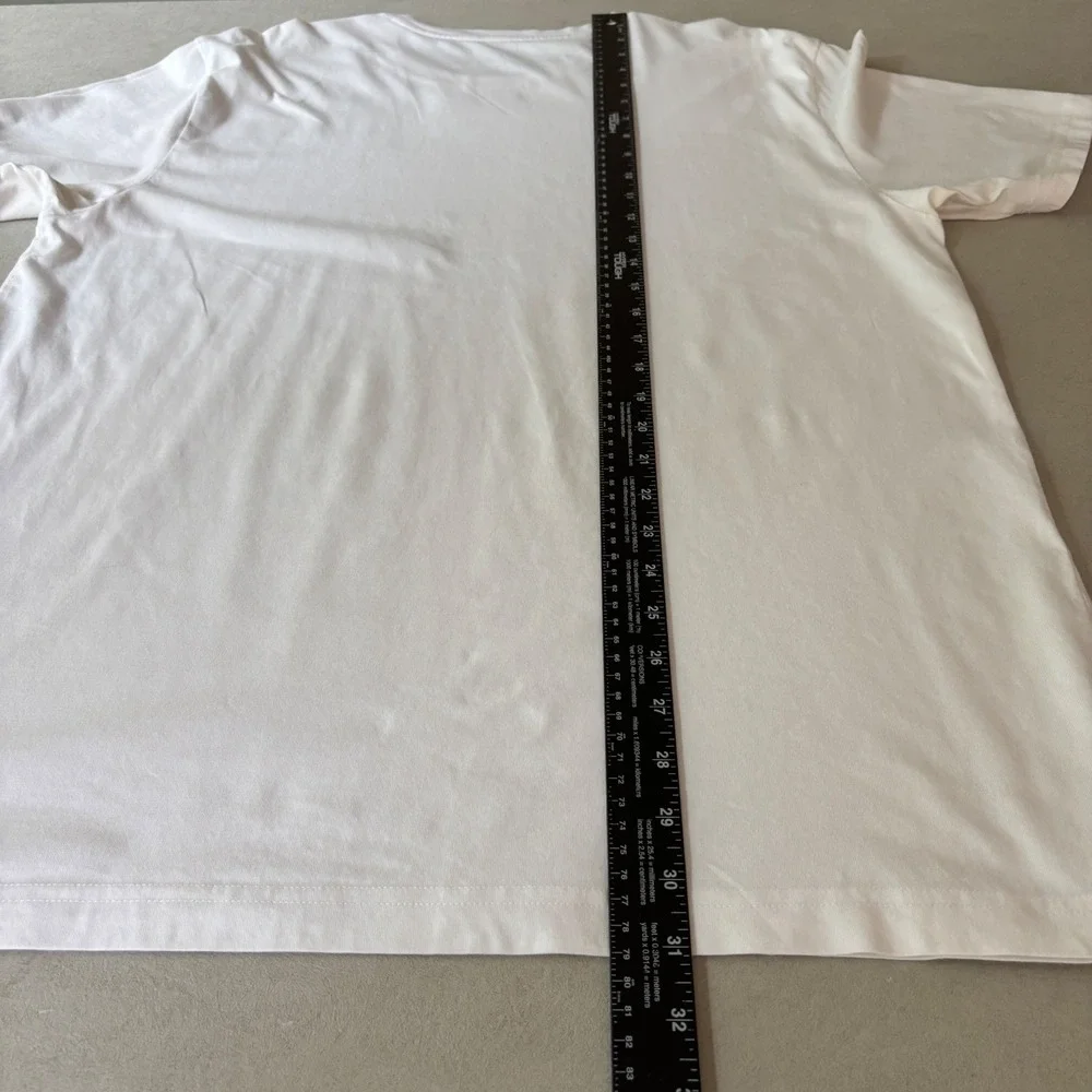 Psycho Bunny Men's Size 8 White Pima Cotton Graphic T-Shirt Punk Y2K Skull